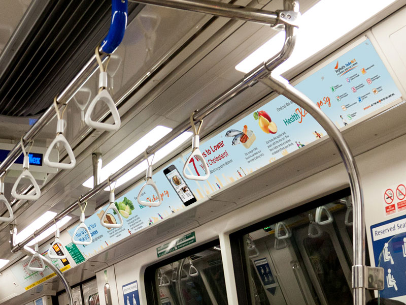 MRT In-Train Advertisement Design
